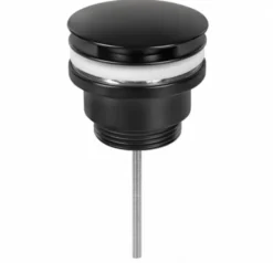 Afvoerplug zwart die open en dicht kan