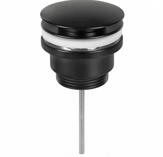 Afvoerplug zwart die open en dicht kan