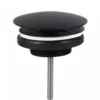 Afvoerplug zwart – open