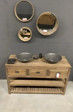 Badkamermeubel rustiek teak