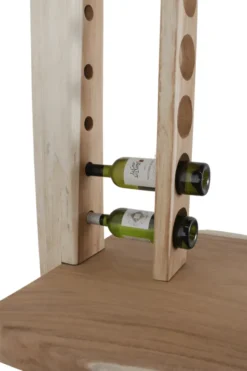 Bartafel met wijnrek suar hout