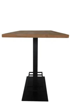 Bartafel teak houten blad en metalen poot