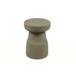 Beige bijzettafel rond