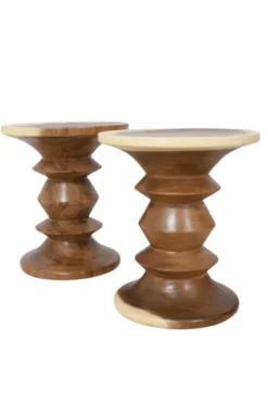 Bijzettafel in de vorm van een Kandelaar Suar Hout