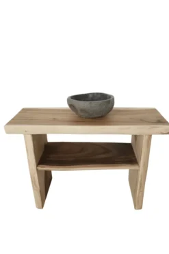 Boomstam suar houten badkamermeubel open 120 cm