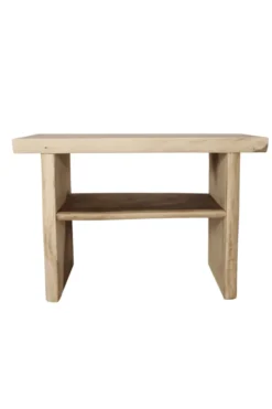 Boomstam suar houten badkamermeubel open 120 cm