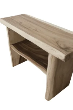 Boomstam suar houten badkamermeubel open 120 cm