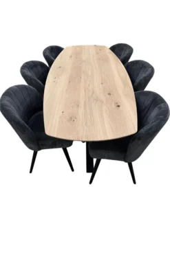 Deens Ovale Eiken Tafel 240 cm