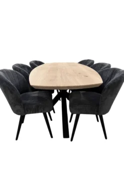 Deens Ovale Eiken Tafel 240 cm