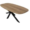 Deens ovale teak houten eettafel 220cm