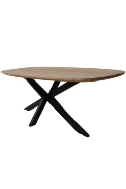 Deens ovale teak houten eettafel 220cm
