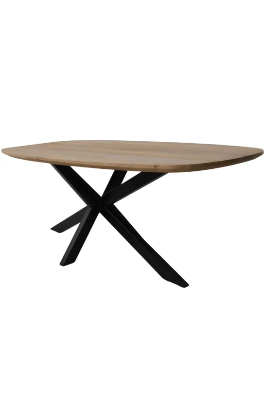 Deens ovale teak houten eettafel 220cm