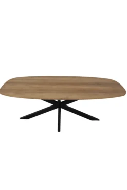 Deens ovale teak houten eettafel 220cm