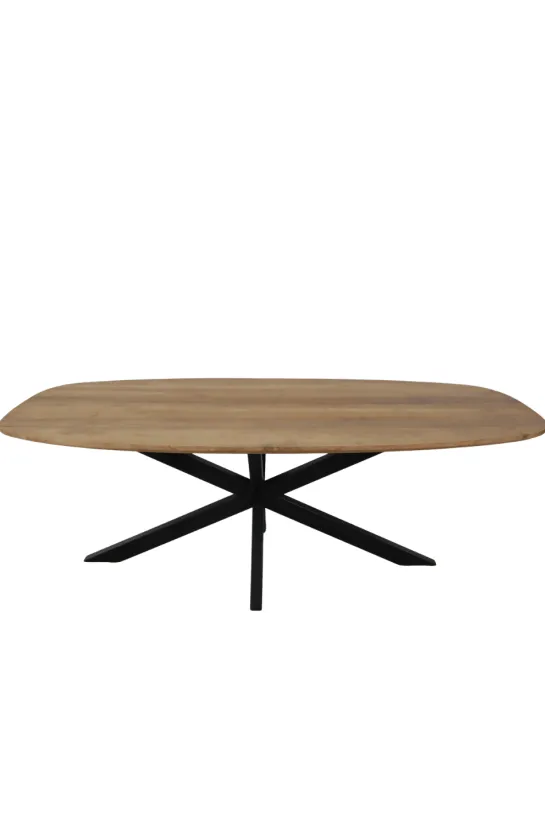 Deens ovale teak houten eettafel 220cm