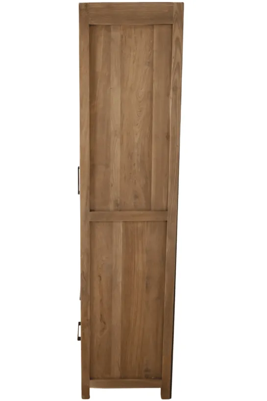 Dichte opbergkast teak hout 110cm