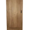 Dichte opbergkast teak hout 75x45x210 cm