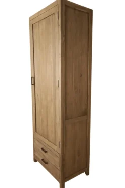 Dichte opbergkast teak hout 75x45x210 cm