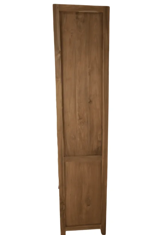 Dichte opbergkast teak hout 75x45x210 cm