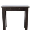 Donker bruine Houten Side Table 80 cm