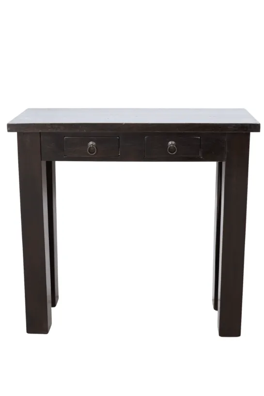 Donker bruine Houten Side Table 80 cm
