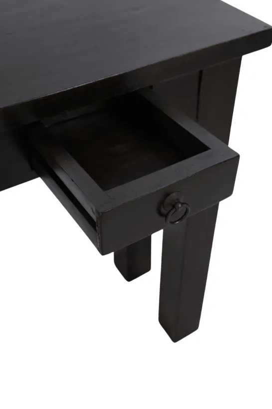 Donker bruine Houten Side Table 80 cm