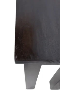 Donker bruine Houten Side Table 80 cm
