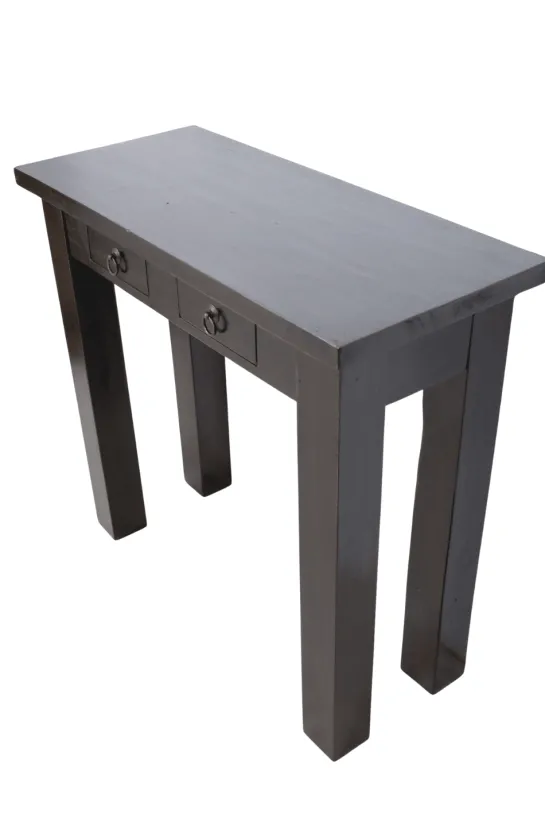 Donker bruine Houten Side Table 80 cm