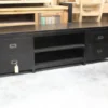 Donker houten televisiemeubel