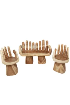 Draaibare Handstoel van Suar Hout