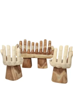 Draaibare Handstoel van Suar Hout
