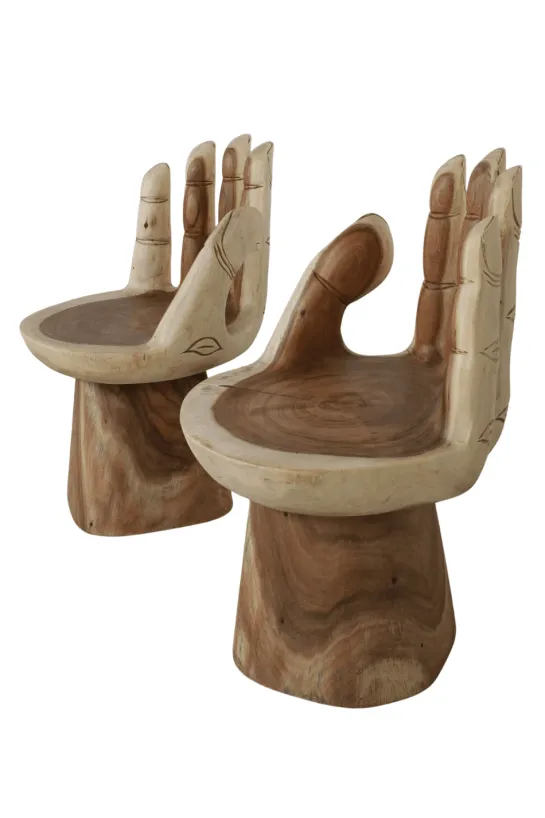 Draaibare Handstoel van Suar Hout