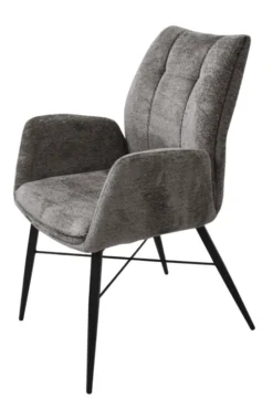 Eetkamerstoel Jef – Taupe met Armleuning