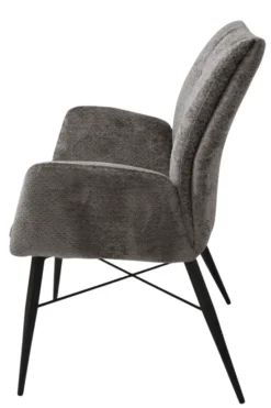 Eetkamerstoel Jef – Taupe met Armleuning