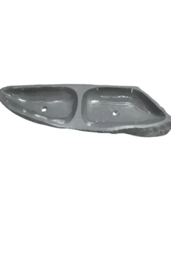 Extra grote dubbele rivierkei wasbak 140 cm