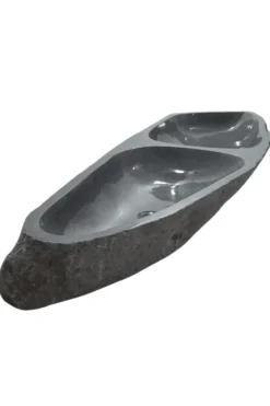 Extra grote dubbele rivierkei wasbak 140 cm