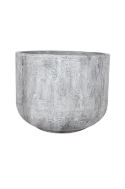 Grijze planten pot