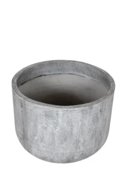 Grijze planten pot