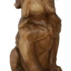 Grote Houten Bulldog – Stoer Houtsnijwerk