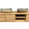 Grote Twin Set Rivierkeien Wasbakken – Set van 2