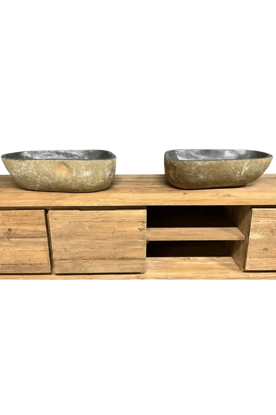 Grote Twin Set Rivierkeien Wasbakken – Set van 2
