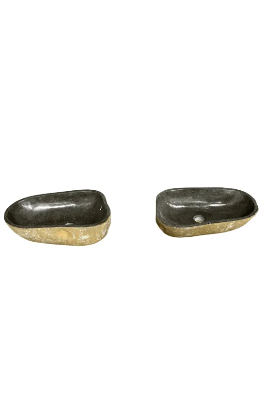 Grote Twin Set Rivierkeien Wasbakken – Set van 2