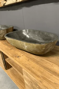 Grote Twin Set Rivierkeien Wasbakken – Set van 2