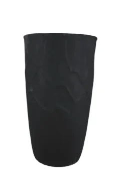 Grote zwarte bloempot