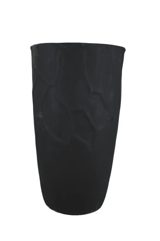 Grote zwarte bloempot