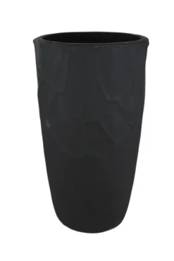 Grote zwarte bloempot