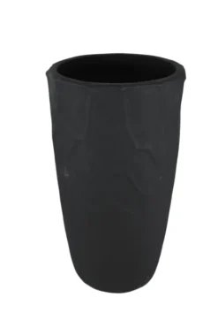 Grote zwarte bloempot
