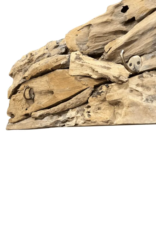 Grove Stoere Hangende Kapstokplank – Wortel Teak