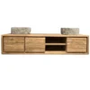 Hangend teak badkamermeubel 180 cm