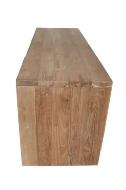 Hangend teak badkamermeubel