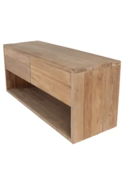 Hangend teak badkamermeubel
